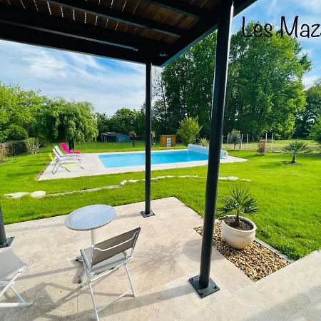 Les Mazades A 10 Min De Perigueux Avec Piscine Chauffee, Meuble De Tourisme Classe 3 Etoiles Semesterbostad *