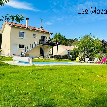 Les Mazades A 10 Min De Perigueux Avec Piscine Chauffee, Meuble De Tourisme Classe 3 Etoiles * Annesse-et-Beaulieu