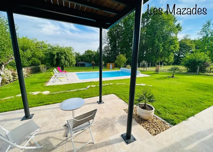 Les Mazades A 10 Min De Perigueux Avec Piscine Chauffee, Meuble De Tourisme Classe 3 Etoiles Feriehus *